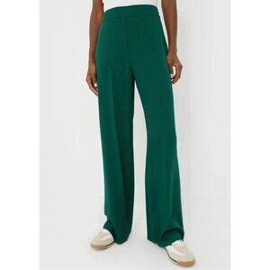 New Tuckernuck Erin Wide Leg Trouser Rainforest Green Small $178